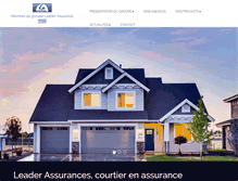 Tablet Screenshot of leader-assurances.eu